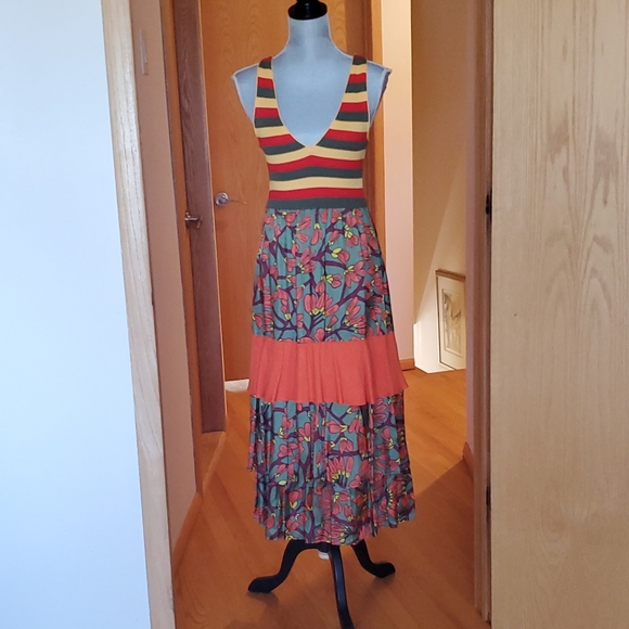 BNWT I ISOLA  MARRAS MAXI MULTICOLORED SUMMER  DRESS - Picture 4 of 9